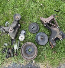 96-00 Chevy GMC 454 7.4L Engine Alternator Brackets Serpentine Pulleys picture