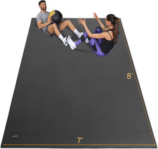 GXMMAT Extra Wide Large Exercise Mat 12'X7'/10'X7/8'X7(7Mm) picture