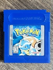 Pokemon Blue Version Nintendo Game Boy Authentic OEM Cartridge Tested Saves picture