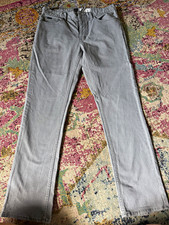 RVCA Stay RVCA Men’s Gray Slim Straight Flat Front Denim Pants 32 Pockets picture