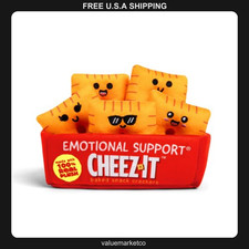 Emotional Support Cheez-It Plush Set, 5 Stuffed Snack Pals with Basket picture