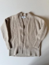 Magaschoni Women's 100% Cashmere Open Front Cardigan Sweater Super Soft Sz XS picture