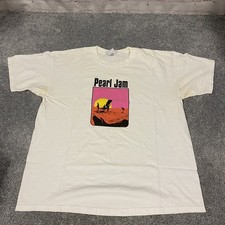 Vintage Rare 1998 Pearl Jam Endless Summer PJ Shirt Short Sleeve White Large L picture