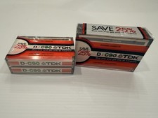 TDK C90 2 X 2 Pack SEALED Dynamic Cassette Tapes 1979 Brand New 4 Tapes Total picture