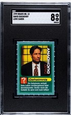 1999 Bravo Magazine Love Cards DAVID DUCHOVNY SGC 8 Pop 1 highest X-Files picture