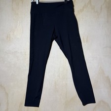 Simply Vera Vera Wang Womens Large Black Pull On Stretch Leggings Pants L picture