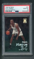 Paul Pierce 1998-99 Skybox Molten Metal ROOKIE #91 (RC) PSA 10 GEM MINT picture