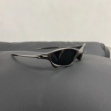 Vintage Oakley Juliet 1.0 X-Metal Polarized Sunglasses Gray Frames Black Lens picture