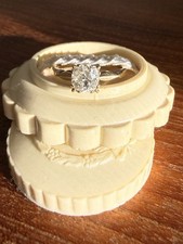 1930’s 14ct Yellow Gold Old Mine Cut Diamond Engagement Ring picture