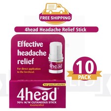 4HEAD HEADACHE & MIGRAINE RELIEF STICK 3.6G - PACK OF 10 picture