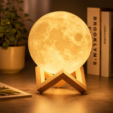 3D Moon Lamp LED Night Light Battery Powered Galaxy Desk Lamp Bedroom Decor picture