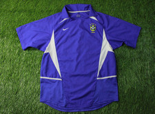 BRAZIL TEAM 2002/2004 WORLD CUP FOOTBALL SHIRT JERSEY AWAY NIKE ORIGINAL SIZE L picture