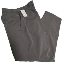 Tehama Men’s Performance Golf Pants 30x30 Charcoal Gray Stretch Flat Front NWT picture
