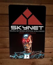 Skynet Neural Net Based AI Terminator Cyberdyne Systems 8x12 Metal Wall Sign picture