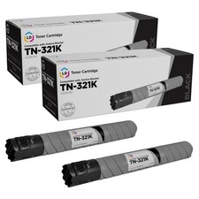 LD Compatible Konica-Minolta A33K130 TN-321K 2pk Black C224 C284 C364 picture