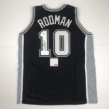 Autographed/Signed Dennis Rodman San Antonio Black Jersey PSA/DNA COA picture