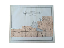 Vintage 1912 Atlas Plat Map ~ Fremont Township Waupaca County Wisconsin #47 picture