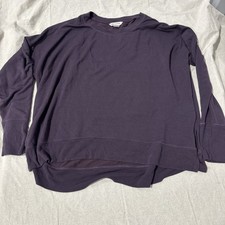 ATHLETA Coaster Luxe Recover Sweatshirt Women's Size 2X Plum Purple picture
