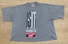 Vtg 90s Nike Grey Tag Mars Blackmon Is It The Shoes Tee Large Thrashed picture