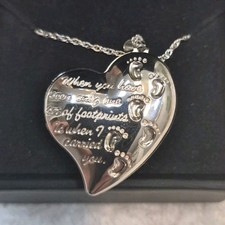 Zales 925 Sterling Silver Heart Photo Locket Pendant Necklace Engraved Signed picture