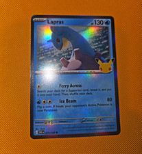 30th celebration LAPRAS 017/128 30TH ANNIVERSARY HOLO ships Immediately picture