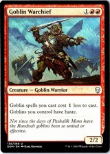 Goblin Warchief 130 Dominaria NM picture