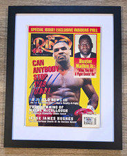 Mike Tyson Signed Autographed Custom Framed Vintage 1995 Ring Magazine PSA COA picture