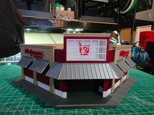FAMOUS PHARMACY ASSEMBLED PRINT ON DEMAND S SCALE BUILDING/DIORAMA picture