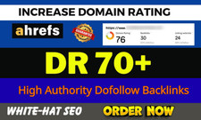 Increase Ahrefs DR 70+ Domain Rating with High Authority Backlinks SEO Service picture