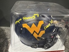 Major Harris Autographed Mini Helmet W/COA picture
