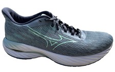 Size 9.5 - Mizuno Wave Inspire 21 Mens Gray Blue Athletic Running Shoes Sneakers picture