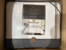 3 Piece Fieldcrest Luxury 100% Cotton Comforter Set King Brand New picture
