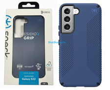 Speck Presidio2 Grip Series Case for Samsung Galaxy S22 - Blue Black picture