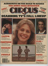 October 12, 1976 CIRCUS Magazine Travolta Winkler Cover, Montrose, Reggae, Good picture