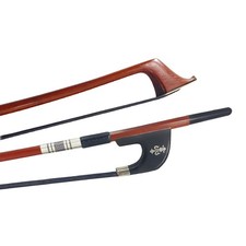3/4 Upright Double Bass Bow Brazilwood Horsehair German-style Black Horse Hair picture