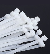 300/500 Pcs/Set Self-Locking Nylon Plastic Cable Tie Black/White Full-Size picture