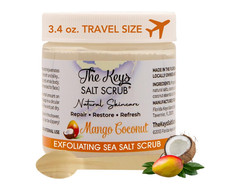 -Sea Salt Scrub - Exfoliating Body Scrub with Wooden Spoon - Moisturizing Exfoli picture