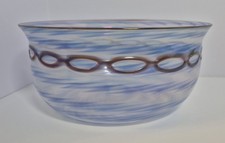 MVM Cappellin Murano Attributed Iridato Fenicio Art Glass Bowl 1682 picture
