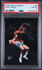 2000 WWF No Mercy Kurt Angle #38 Rookie Card PSA 8 NM-MT picture