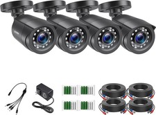 4 Camaras De Seguridad Wifi Exterior 1080P Inalambrica Con Vision Nocturna Video picture
