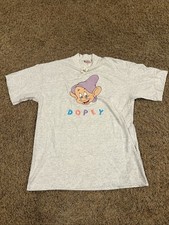 Vintage Disney  Fashions Dopey Embroidered T-Shirt Made Usa Size L/XL NWT picture