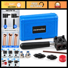 7Pcs Brake Line Flaring Tool Set - SAE Double Flare Kit for 3/16