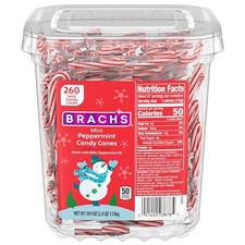 Brach's Mini Peppermint Candy Canes 260 Count Holiday Treats For Gifting picture