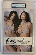 Kendall & Kylie Jenner Sisters Signed/Autographed Cut 5.5x8 Photo PSA Encap Sexy picture