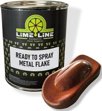 LiME LiNE Orange Iridescent Metal Flake Ready to Spray Automotive Basecoat 1 Gal picture