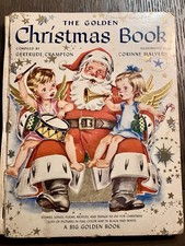 Vintage 1947 The Golden Christmas Book BIG with working Pop-Up Christmas Tree picture