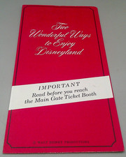 1960's Disneyland Park Two Wonderful Ways To Enjoy Brochure Ticket Book Prices picture