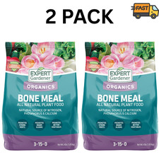 2 Pack Expert Gardener Bone Meal Fertilizer 3-15-0 4 lb Plant Food picture