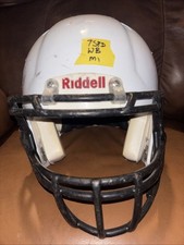 Riddell Speed Medium Football Helmet White W/ Black Face Mask picture