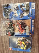 Vintage 2003LEGO Racers Offroader8358/Track Racer8360/Desert Racer8359 DamageBox picture